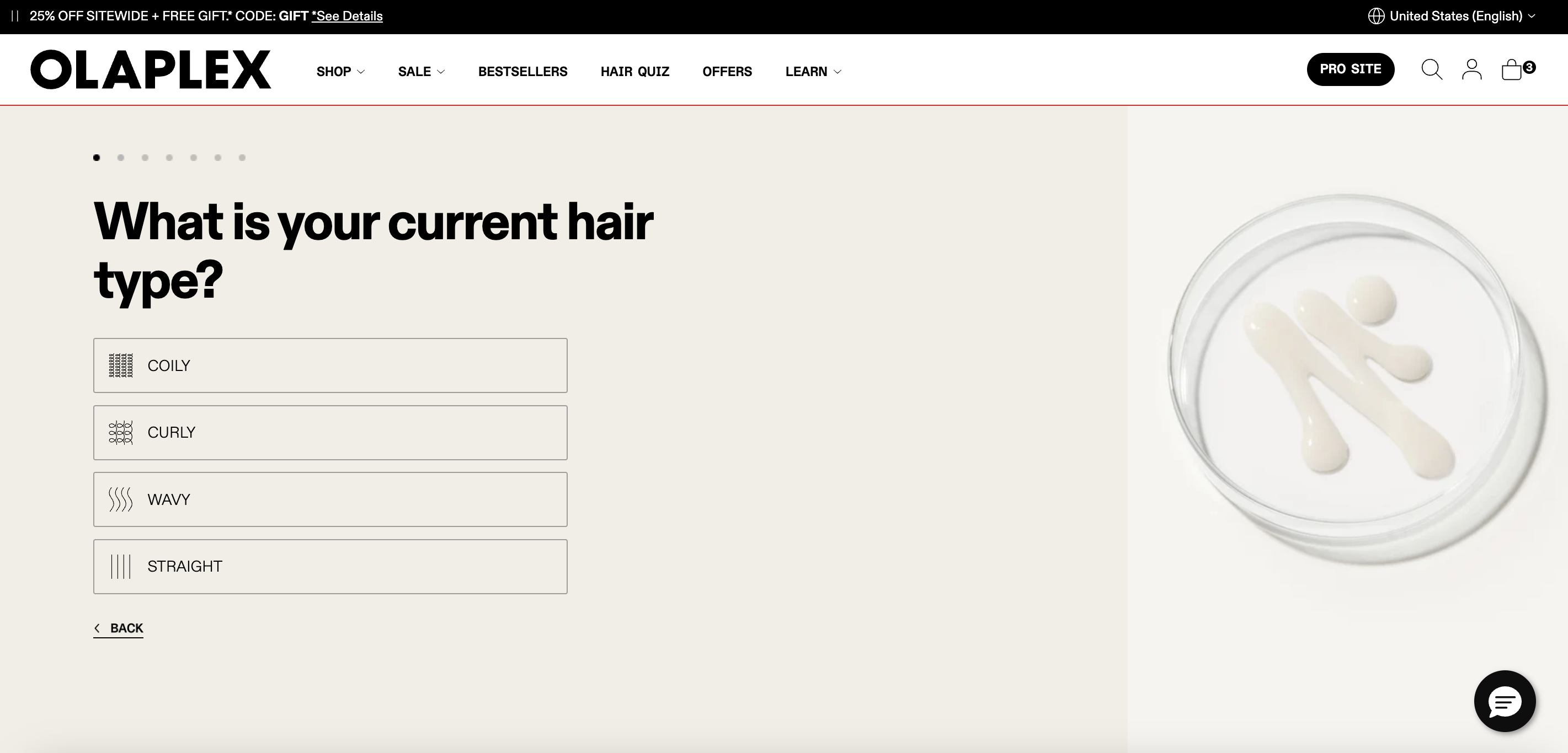 Olaplex kvíz első kérdése