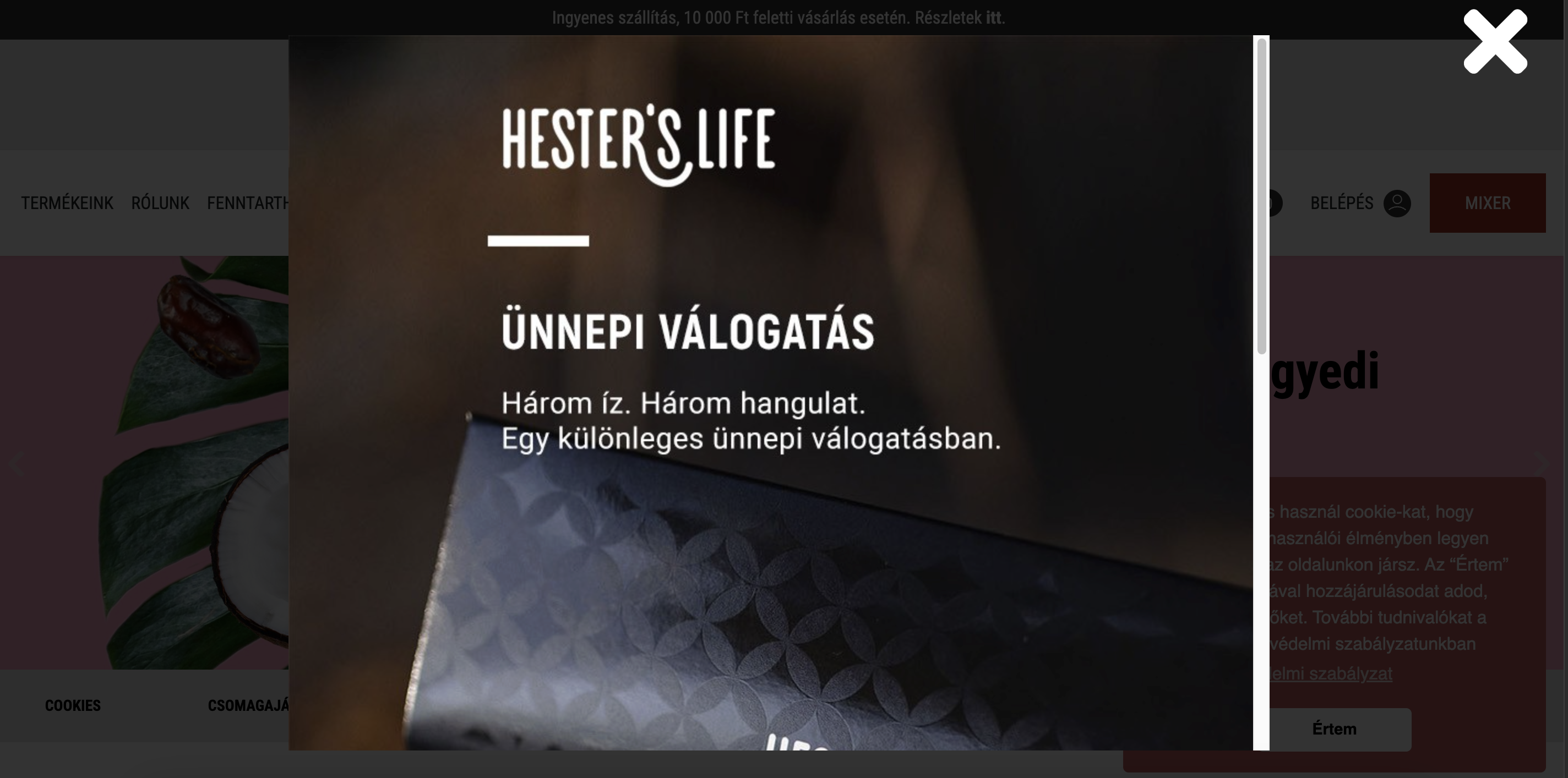 Jelenleg futó popupjuk