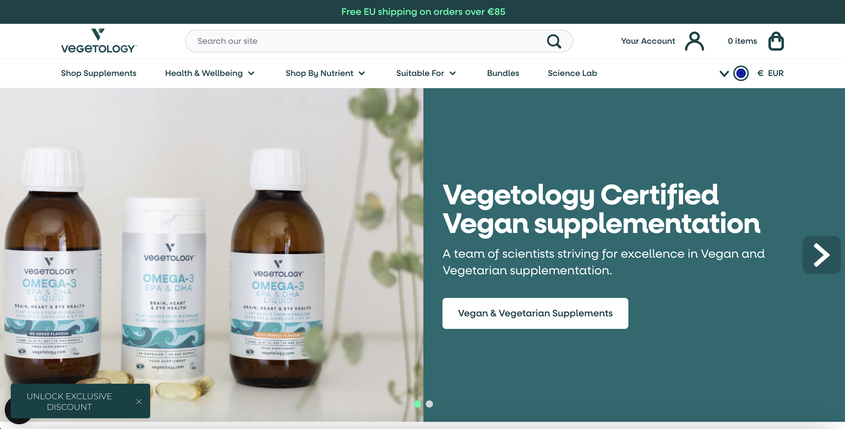 Vegetology weboldala