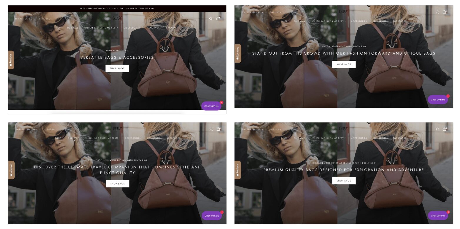 Bukvybag A/B tesztje