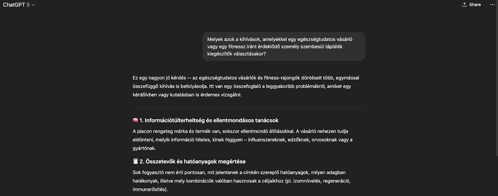 ChatGPT beszélgetés