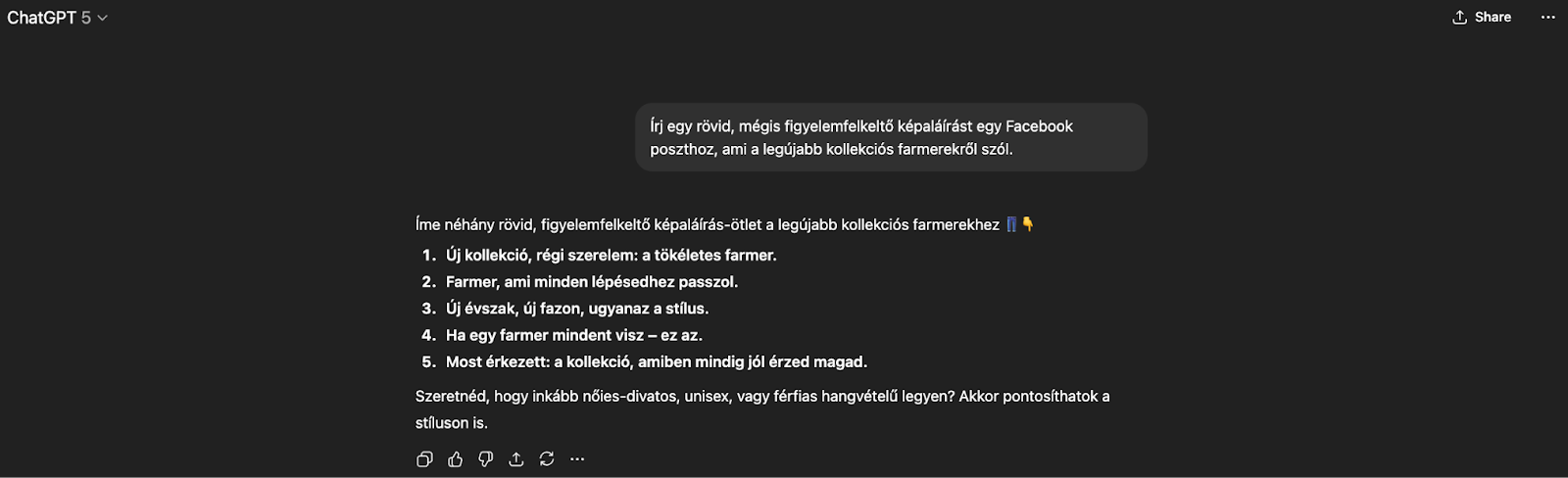 ChatGPT promptolása