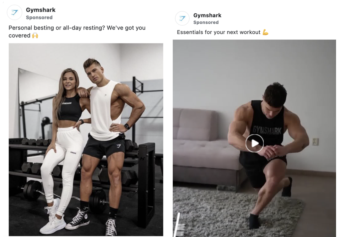 GymShark hirdetések