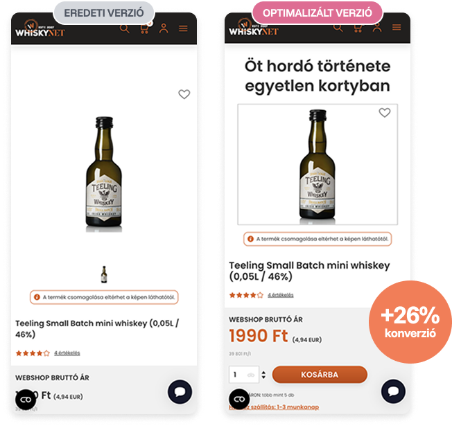 Termékoldal optimalizáció