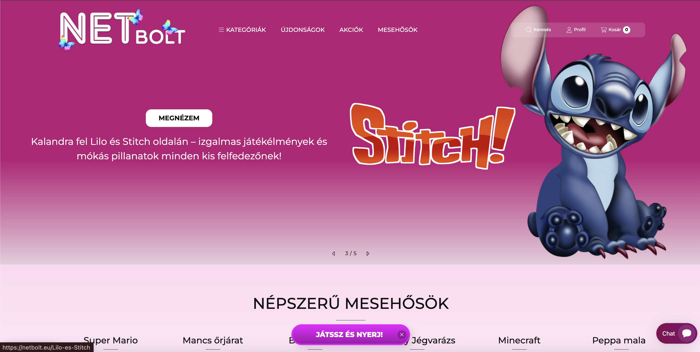 Netbolt weboldala