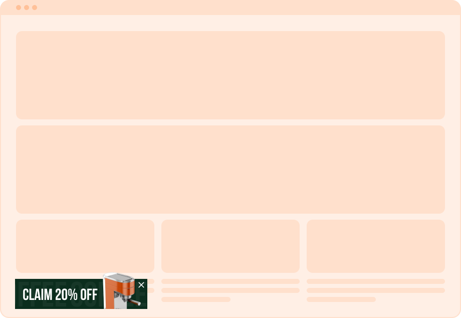 Popup teaser